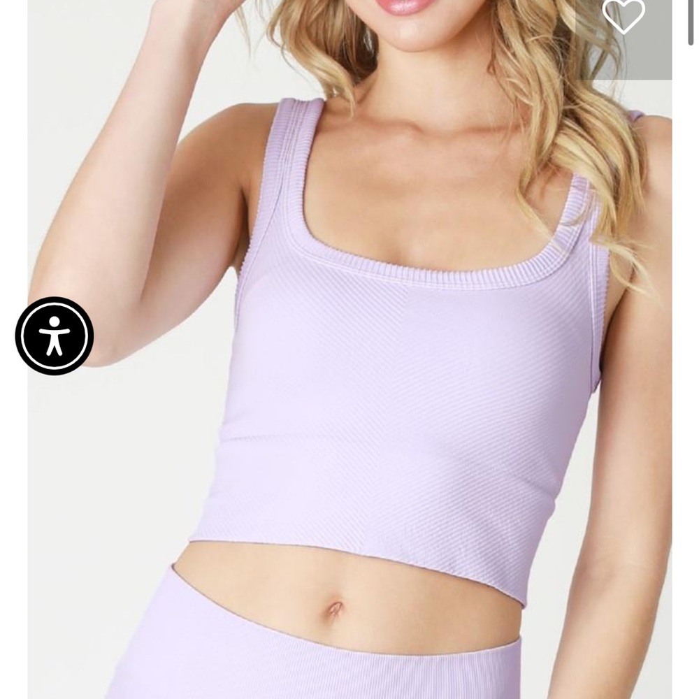 Nikibiki Orchid Petal Crop Tank Top